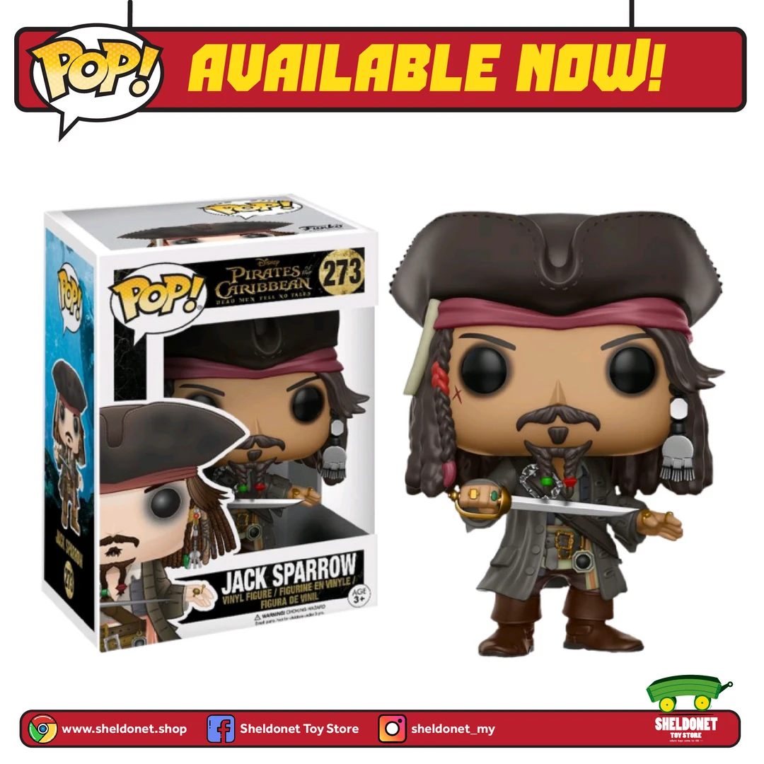 FUNKO Pop! Disney: Pirates Of The Caribbean - Jack Sparrow 3 FUNKO Pop! Disney: Pirates Of The Caribbean - Jack Sparrow