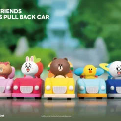 Beast Kingdom: LINE Friends Pull Back Car Series Set (5-in-1)