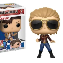 FUNKO POP! Games: Marvel Vs. Capcom 2PK - Captain Marvel Vs. Chun-Li
