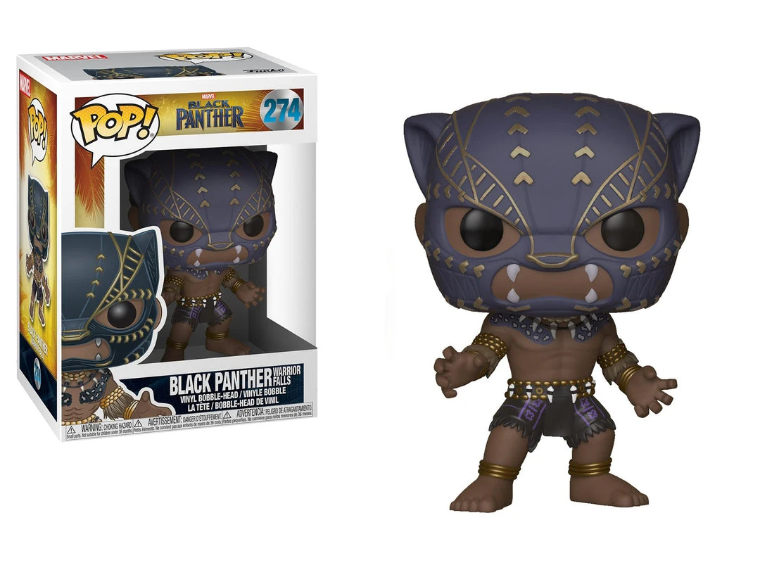 FUNKO Pop! Marvel: Black Panther- Black Panther Warrior Falls 3 FUNKO Pop! Marvel: Black Panther- Black Panther Warrior Falls