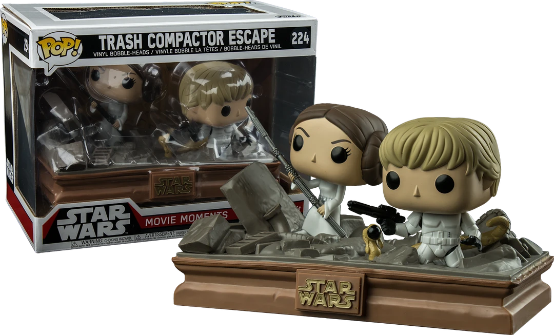 FUNKO POP! Star Wars: Movie Moments - Luke And Leia In Trash Compactor (Exclusive) 3 FUNKO POP! Star Wars: Movie Moments - Luke And Leia In Trash Compactor (Exclusive)