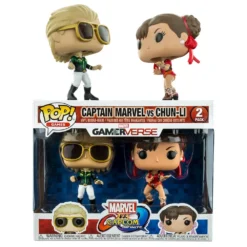 FUNKO POP! Games: Marvel Vs. Capcom 2PK - Captain Marvel Vs. Chun-Li [Exclusive]
