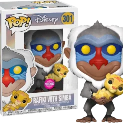 FUNKO POP! Disney: Lion King - Rafiki With Baby Simba (Flocked) [Exclusive]