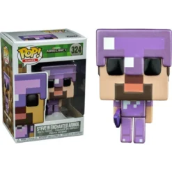 FUNKO Pop! Games: Minecraft - Steve With Enchanted Armor