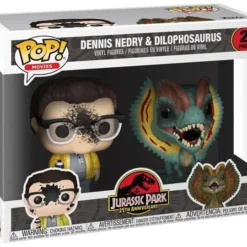 FUNKO Pop! Movies: Jurassic Park - Dennis Nedry & Dilophosaurus (2-Pack) [Exclusive]