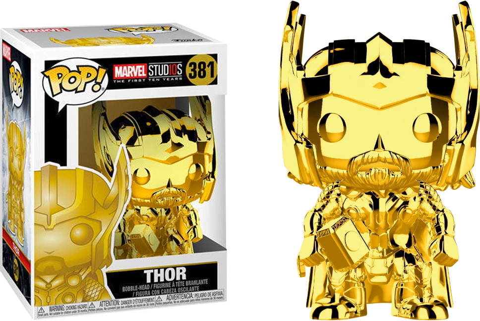 FUNKO Pop! Marvel - Marvel Studio The First 10 Years - Thor (Gold Chrome) 3 FUNKO Pop! Marvel - Marvel Studio The First 10 Years - Thor (Gold Chrome)