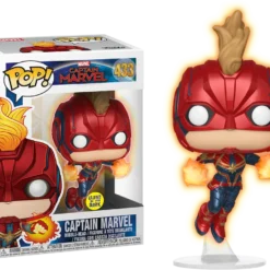 FUNKO Pop! Marvel: Captain Marvel - Flying Captain Marvel (Glow In The Dark) [Exclusive]
