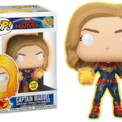 FUNKO Pop! Marvel: Captain Marvel (2019) - Captain Marvel (Glow In The Dark) [Exclusive]