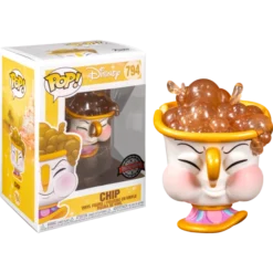 Funko Pop! Disney: Beauty & The Beast - Chip With Bubbles (Exclusive)