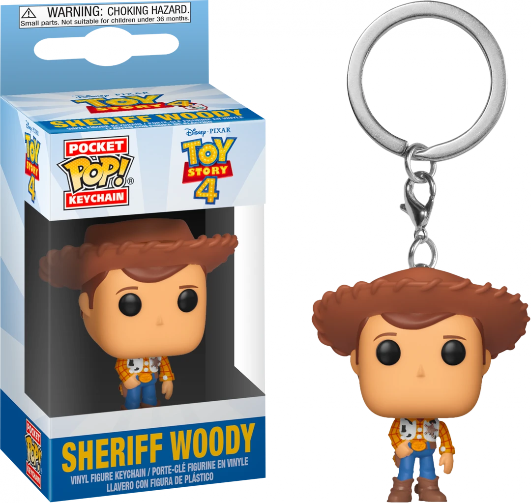 FUNKO Pocket Pop! Disney: Toy Story 4 - Sheriff Woody Pocket POP! Keychain 3 FUNKO Pocket Pop! Disney: Toy Story 4 - Sheriff Woody Pocket POP! Keychain