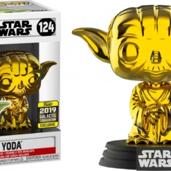 FUNKO Convention Exclusive Pop! Star Wars: Yoda Gold Chrome (2019 Galactic Convention) [Exclusive]