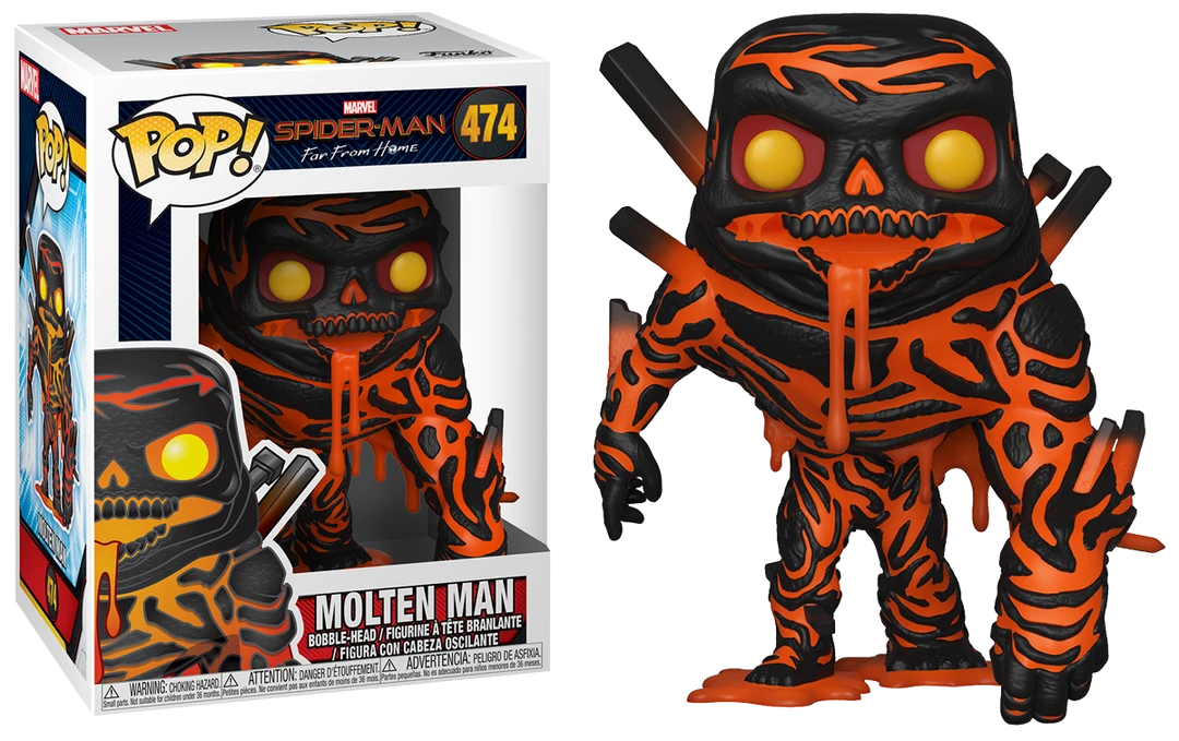 FUNKO POP! Marvel: Spiderman Far From Home - Molten Man 3 FUNKO POP! Marvel: Spiderman Far From Home - Molten Man