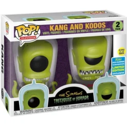 FUNKO POP! Animation: The Simpsons - Kang And Kodos Glow In The Dark (2-Pack) [SDCC 2019 Summer Convention] Convention Exclusive
