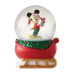 Enesco Department 56 : Mickey On Sleigh Snow Globe