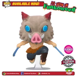 FUNKO [IN-STOCK] Pop! Animation: Demon Slayer - Inosuke Hashibira (Flocked) [Exclusive]