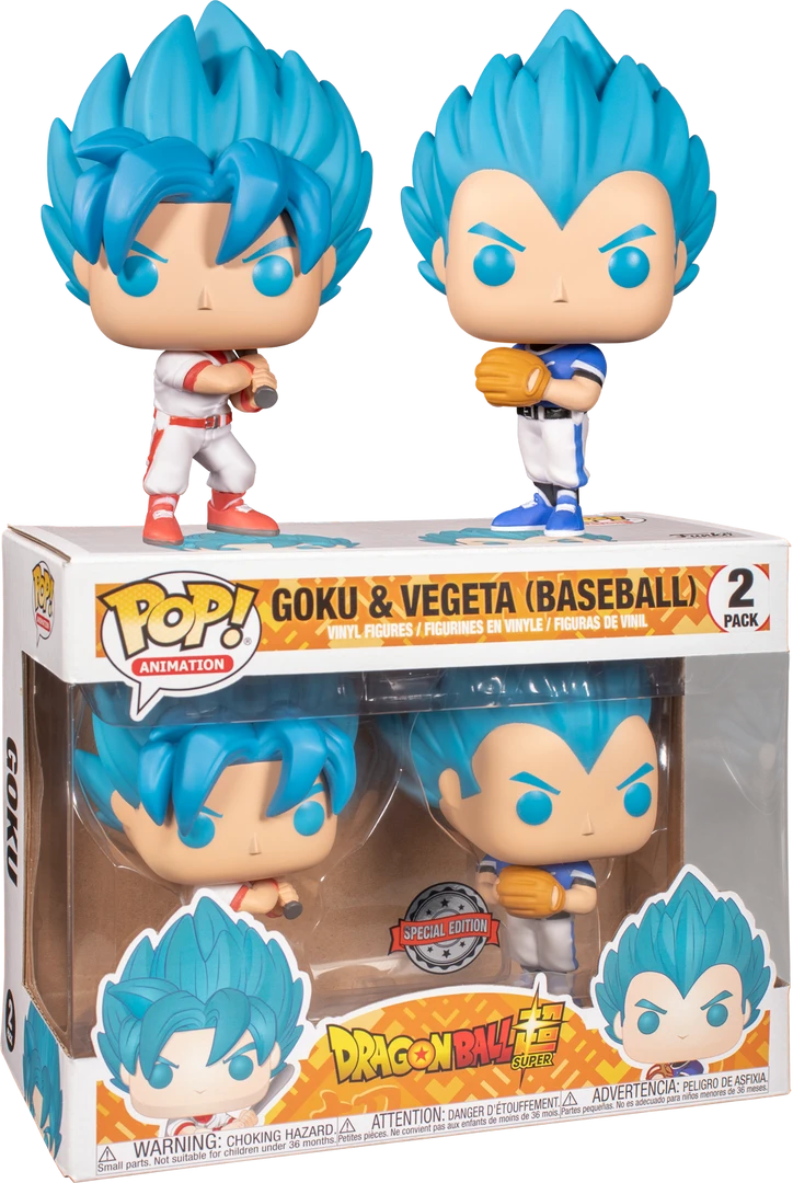 FUNKO POP! Animation: Dragon Ball Super- Goku And Vegeta Baseball 2-pack (Exclusive) 3 FUNKO POP! Animation: Dragon Ball Super- Goku And Vegeta Baseball 2-pack (Exclusive)