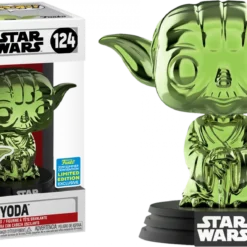 FUNKO POP! Star Wars - Yoda (Green Chrome) [SDCC 2019 Summer Convention]