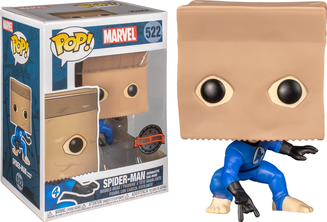 FUNKO Pop! Marvel - Marvel Comics - Bag-Man Spider-Man (Exclusive) 3 FUNKO Pop! Marvel - Marvel Comics - Bag-Man Spider-Man (Exclusive)