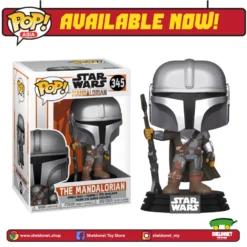 FUNKO POP Star Wars: The Mandalorian - Mandalorian Pose (Metallic)