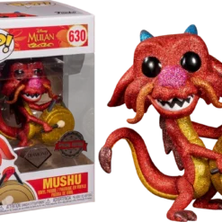 FUNKO Pop! Disney: Mulan - Mushu With Gong (Diamond Glitter) [Exclusive]