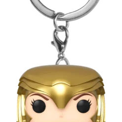 FUNKO Pocket Pop! Heroes: Wonder Woman 1984 - Wonder Woman Gold Armour With Helmet Pocket POP! Keychain