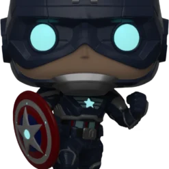 FUNKO Pop! Marvel Games: Marvel's Avengers (2020) - Captain America (Glow In The Dark) [Exclusive]