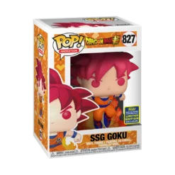 FUNKO [In-Stock] Pop! Animation: Dragonball Super -SS God Goku [SDCC Summer Convention 2020] Convention Exclusive