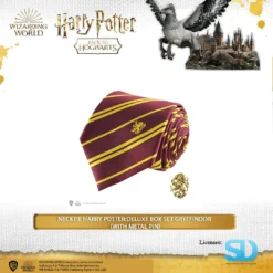 Famesbro Cinereplica: Necktie Harry Potter: Deluxe Box Set Gryffindor (With Metal Pin)