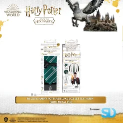 Famesbro Cinereplica: Necktie Harry Potter:Deluxe Box Set Slytherin (With Metal Pin)