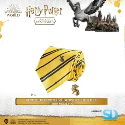 Famesbro Cinereplica: Necktie Harry Potter:Deluxe Box Set Hufflepuff (With Metal Pin) Wizarding World