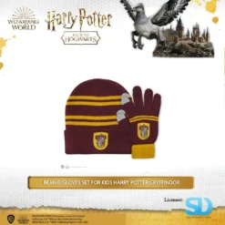Famesbro Cinereplica: Beanie/Gloves Set For Kids Harry Potter: Gryffindor Wizarding World
