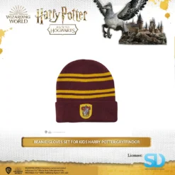 Famesbro Cinereplica: Beanie/Gloves Set For Kids Harry Potter: Gryffindor Wizarding World