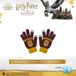 Famesbro Cinereplica: Beanie/Gloves Set For Kids Harry Potter: Gryffindor Wizarding World