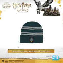 Famesbro Wizarding World Cinereplica: Beanie/Gloves Set For Kids Harry Potter: Slytherin