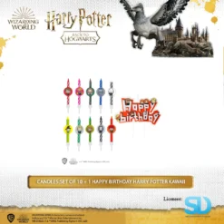 Famesbro Wizarding World Cinereplica: Candles: Set Of 10 + 1 Happy Birthday Harry Potter (Kawaii)