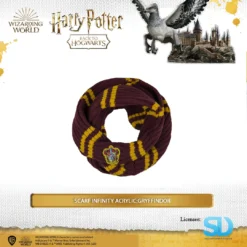 Famesbro Wizarding World Cinereplica: Scarf Infinity Acrylic:Gryffindor