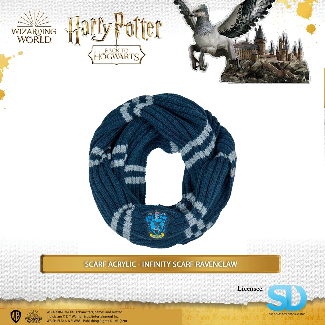 Famesbro Cinereplica: Scarf Acrylic - Infinity Scarf Ravenclaw Wizarding World 3 Famesbro Cinereplica: Scarf Acrylic - Infinity Scarf Ravenclaw Wizarding World