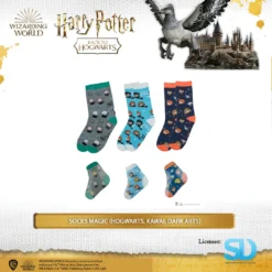 Famesbro Wizarding World Cinereplica: Magic Socks (Hogwarts, Kawaii Or Dark Arts)
