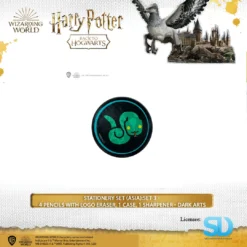 Famesbro Cinereplica: Stationery Set (Asia):Set 3 - 4 Pencils With Logo Eraser, 1 Case, 1 Sharpener - Dark Arts