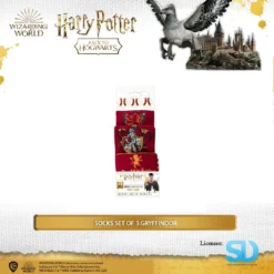 Famesbro Cinereplica: Socks Set Of 3:Gryffindor Wizarding World