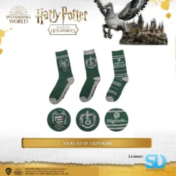 Famesbro Wizarding World Cinereplica: Socks Set Of 3:Slytherin