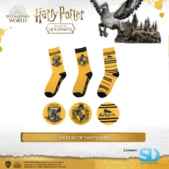 Famesbro Wizarding World Cinereplica: Socks Set Of 3:Hufflepuff