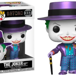 FUNKO Pop! Heroes: Batman 1989 - Joker With Hat (Metallic) [Exclusive]