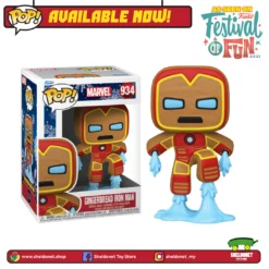FUNKO Pop! Marvel: Holiday - Iron Man (Gingerbread Man)