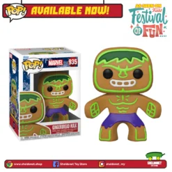 FUNKO Pop! Marvel: Holiday - Hulk (Gingerbread Man)