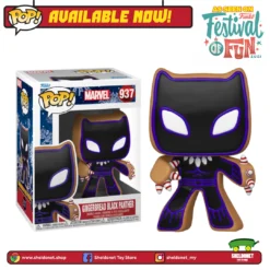 FUNKO Pop! Marvel: Holiday - Black Panther (Gingerbread Man)
