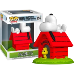 FUNKO Pop! Deluxe : Peanuts - Snoopy With Woodstock With Dog House