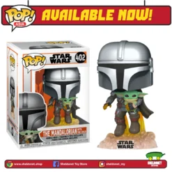 FUNKO Pop! Star Wars: The Mandalorian - The Mandalorian With The Child Flying Jet POP! VINYL