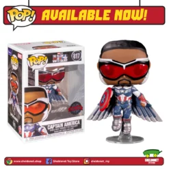 FUNKO Pop! Marvel: The Falcon & Winter Soldier - Captain America (Flying) [Exclusive]