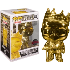 FUNKO Pop! Rocks: Biggie - Notorious B.I.G (Gold Chrome) [Exclusive]